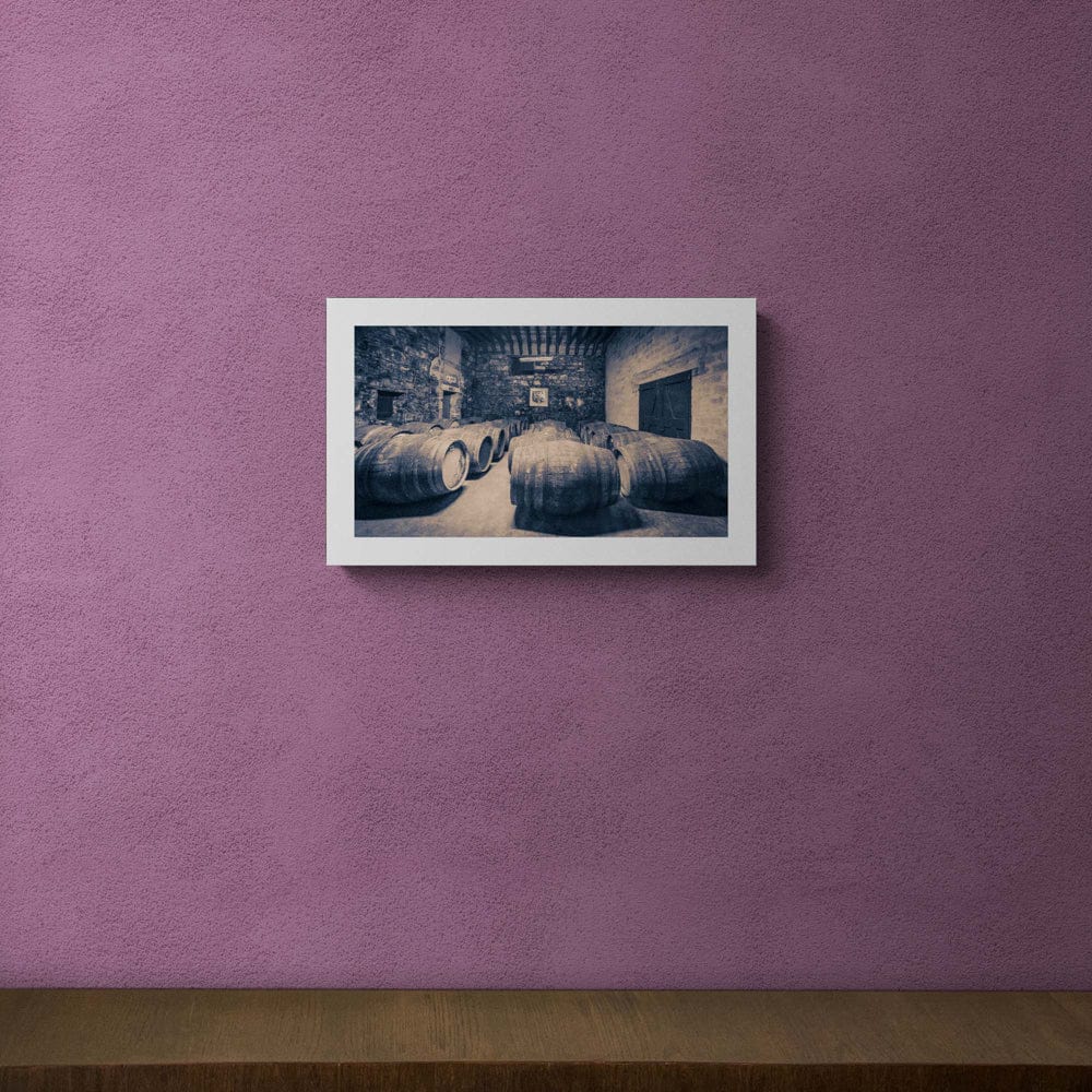 Royal Lochnagar Warehouse Purple Toned Fine Art Print 28.9 cm x 46.6 cm, 11.4 inches x 18.4 inches by Wandering Spirits Global