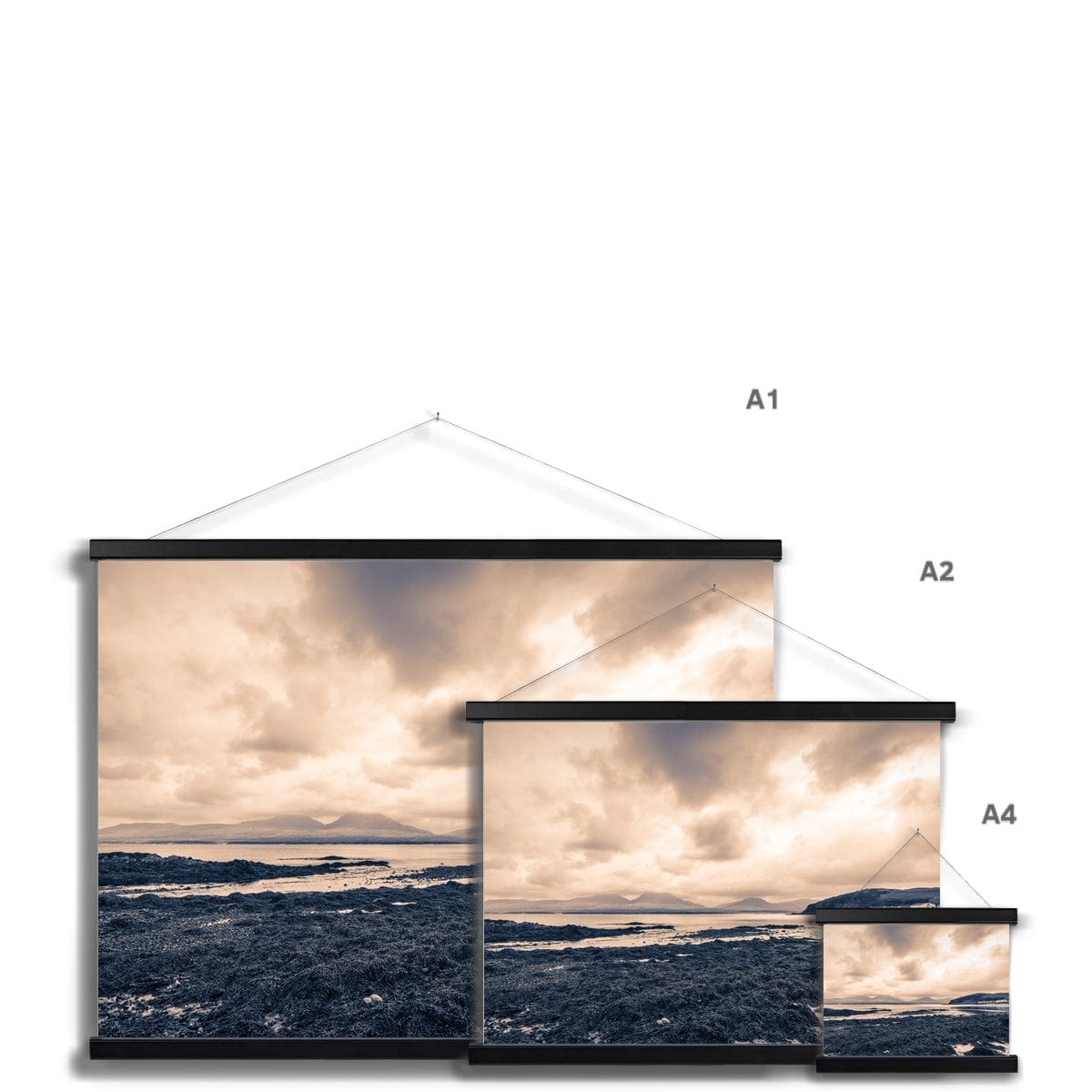 Seaweed Jura and Bunnahabhain Distillery Fine Art Print with Hanger by Wandering Spirits Global