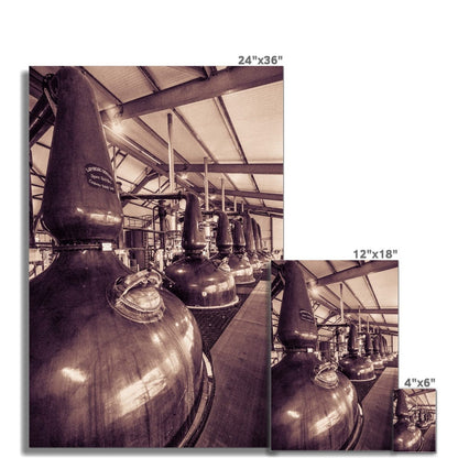 Spirit and Wash Stills Laphroaig Distillery Sepia Toned C-Type Print by Wandering Spirits Global