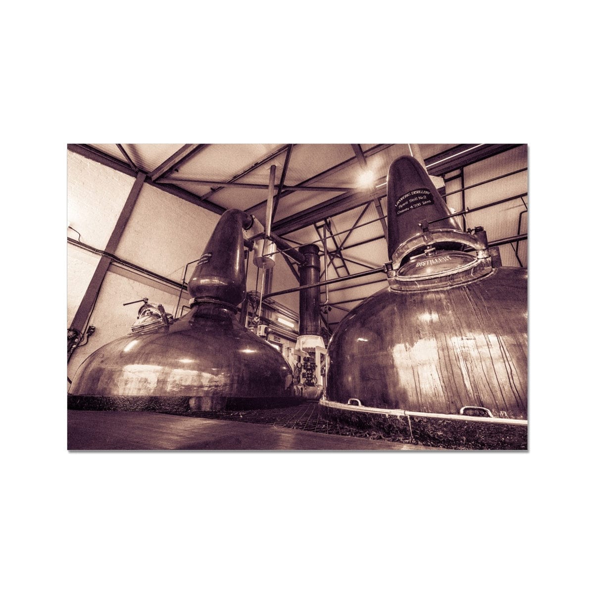 Spirit Stills No 1 and No 2 Laphroaig C-Type Print 18"x12" by Wandering Spirits Global