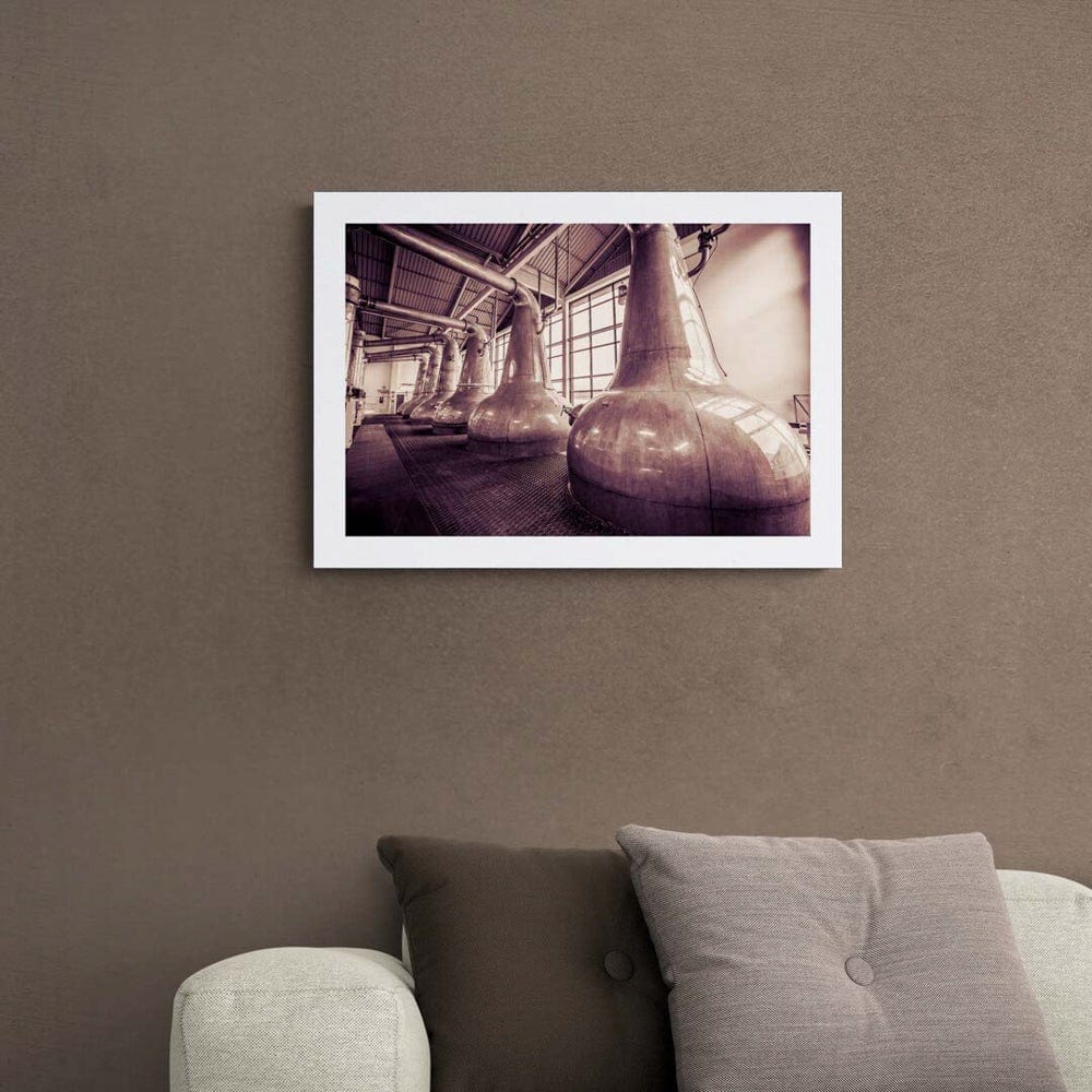 Still Squadron Caol Ila Sepia Toned Fine Art Print 41.9 cm x 59.4 cm, 16.5 inches x 23.4 inches by Wandering Spirits Global