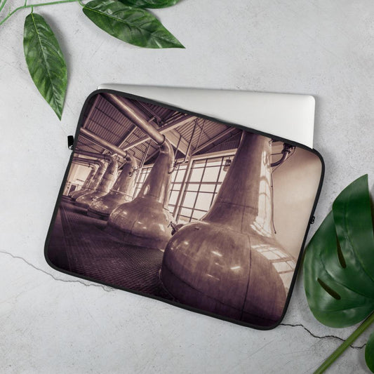 15 in Still Squadron Caol Ila Sepia Toned Laptop Sleeve by Wandering Spirits Global