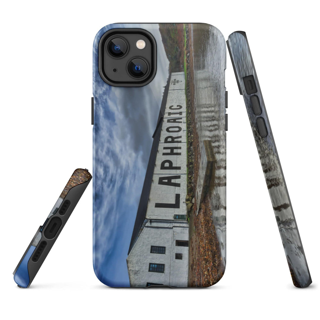 Laphroaig Distillery Full Colour Tough iPhone Case iPhone 14 Plus by Wandering Spirits Global