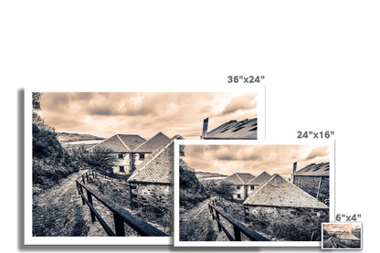 View From Above Bunnahabhain Distillery Hahnemühle Photo Rag Print by Wandering Spirits Global