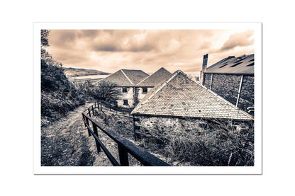 View From Above Bunnahabhain Distillery Hahnemühle Photo Rag Print 24"x16" by Wandering Spirits Global